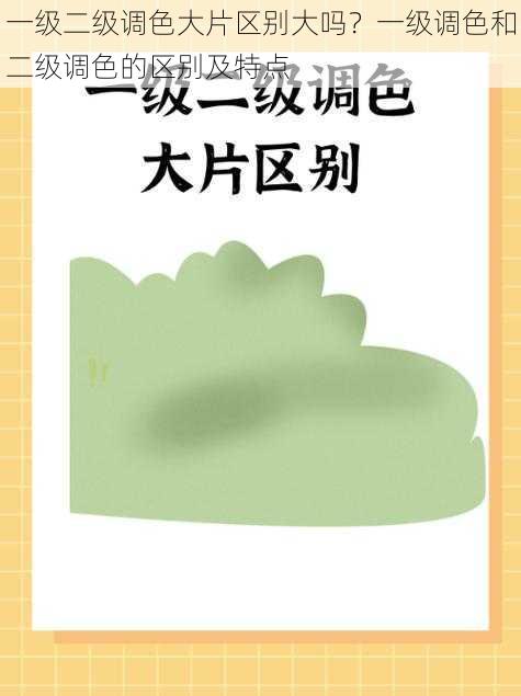 一级二级调色大片区别大吗？一级调色和二级调色的区别及特点