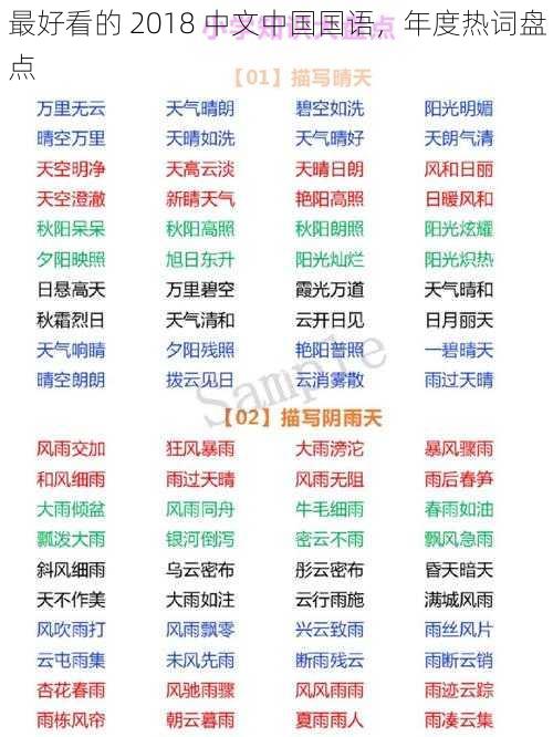 最好看的 2018 中文中国国语，年度热词盘点