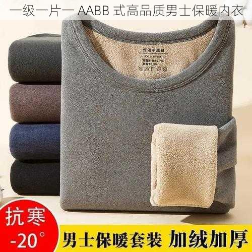 一级一片一 AABB 式高品质男士保暖内衣