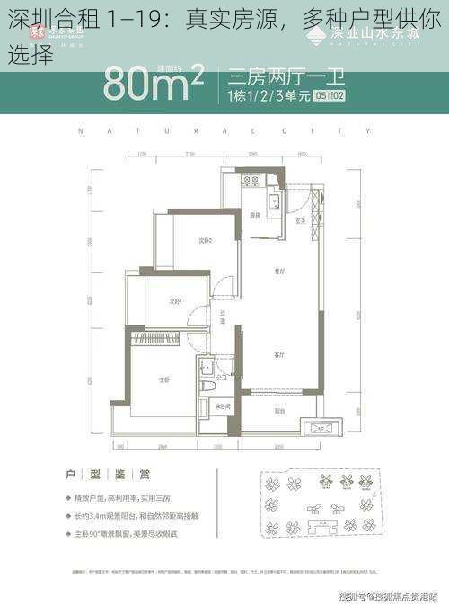 深圳合租 1―19：真实房源，多种户型供你选择