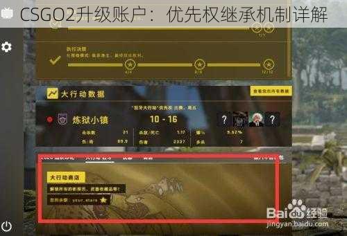 CSGO2升级账户：优先权继承机制详解