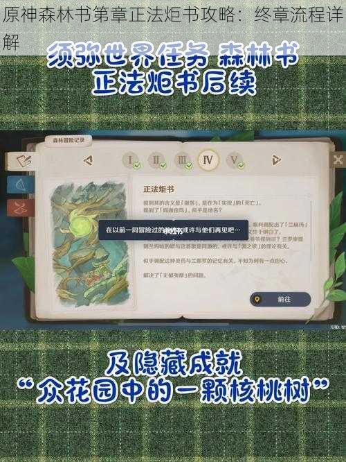 原神森林书第章正法炬书攻略：终章流程详解