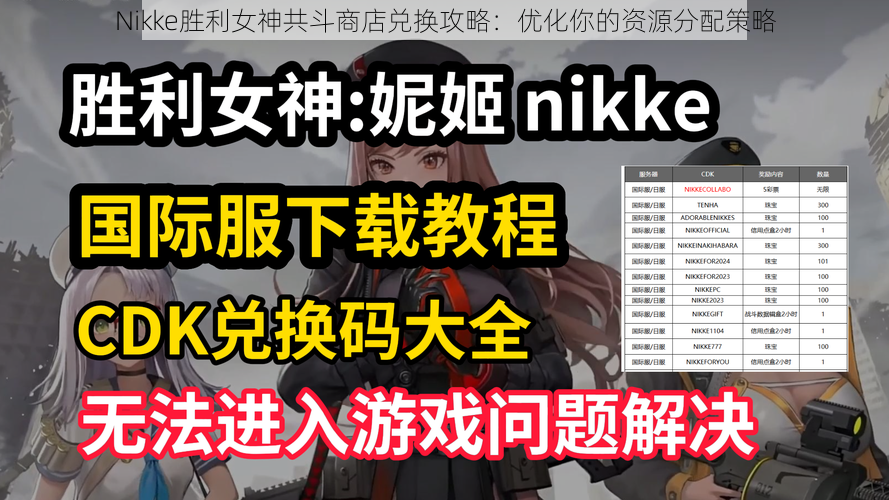 Nikke胜利女神共斗商店兑换攻略：优化你的资源分配策略