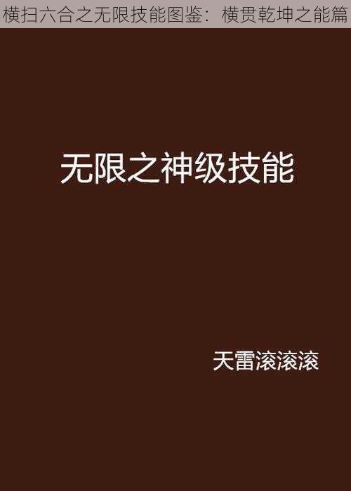 横扫六合之无限技能图鉴：横贯乾坤之能篇